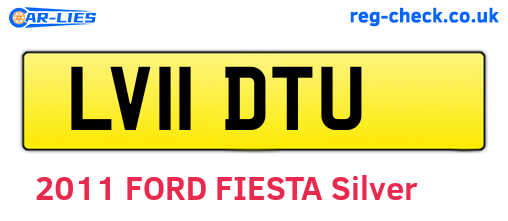 LV11DTU are the vehicle registration plates.