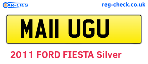 MA11UGU are the vehicle registration plates.