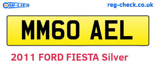 MM60AEL are the vehicle registration plates.