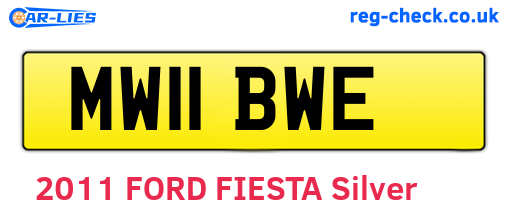 MW11BWE are the vehicle registration plates.
