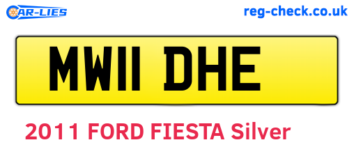 MW11DHE are the vehicle registration plates.