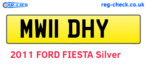 MW11DHY are the vehicle registration plates.