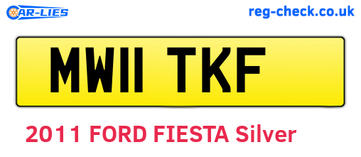 MW11TKF are the vehicle registration plates.