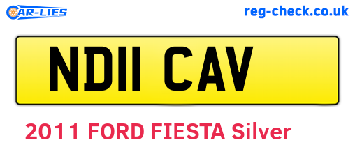 ND11CAV are the vehicle registration plates.