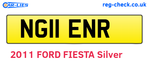 NG11ENR are the vehicle registration plates.