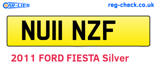 NU11NZF are the vehicle registration plates.