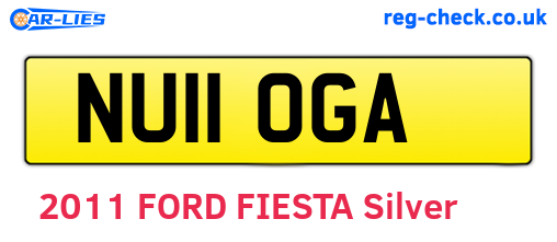 NU11OGA are the vehicle registration plates.