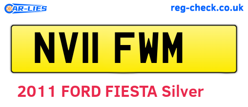 NV11FWM are the vehicle registration plates.