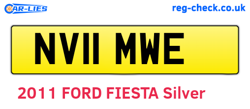 NV11MWE are the vehicle registration plates.