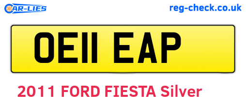 OE11EAP are the vehicle registration plates.