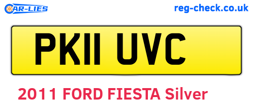 PK11UVC are the vehicle registration plates.