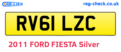 RV61LZC are the vehicle registration plates.