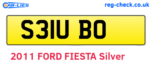 S31UBO are the vehicle registration plates.