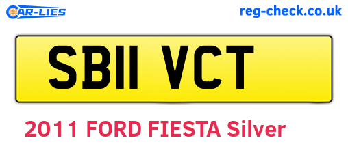 SB11VCT are the vehicle registration plates.