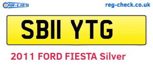 SB11YTG are the vehicle registration plates.