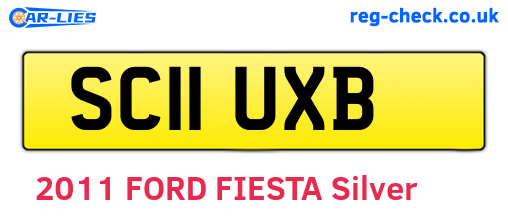 SC11UXB are the vehicle registration plates.