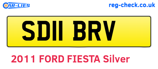 SD11BRV are the vehicle registration plates.