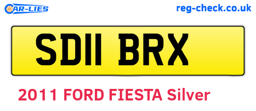 SD11BRX are the vehicle registration plates.
