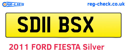SD11BSX are the vehicle registration plates.