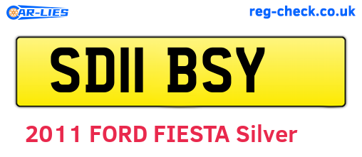 SD11BSY are the vehicle registration plates.