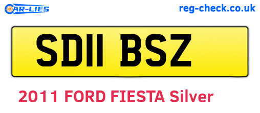 SD11BSZ are the vehicle registration plates.
