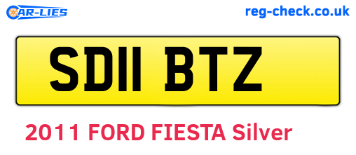 SD11BTZ are the vehicle registration plates.