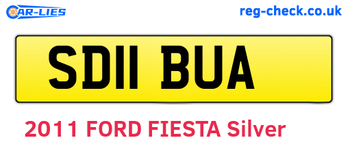 SD11BUA are the vehicle registration plates.
