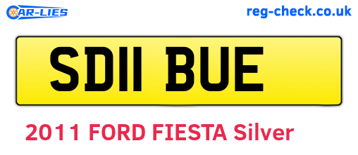 SD11BUE are the vehicle registration plates.