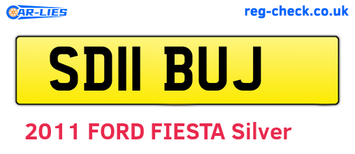 SD11BUJ are the vehicle registration plates.