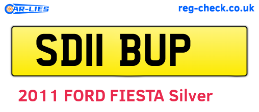 SD11BUP are the vehicle registration plates.