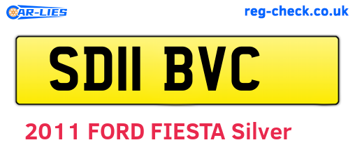 SD11BVC are the vehicle registration plates.