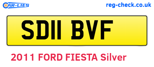 SD11BVF are the vehicle registration plates.