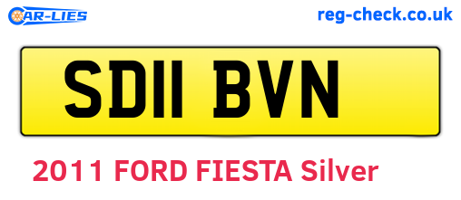 SD11BVN are the vehicle registration plates.