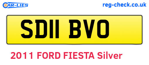 SD11BVO are the vehicle registration plates.