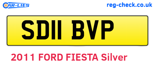 SD11BVP are the vehicle registration plates.