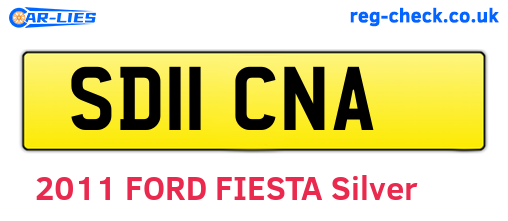 SD11CNA are the vehicle registration plates.