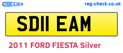 SD11EAM are the vehicle registration plates.