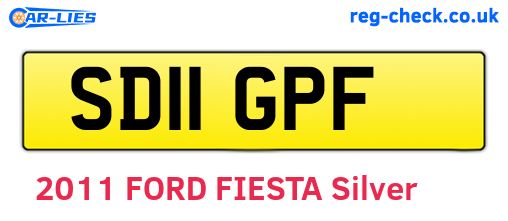SD11GPF are the vehicle registration plates.