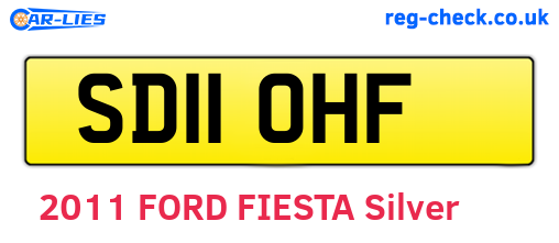 SD11OHF are the vehicle registration plates.