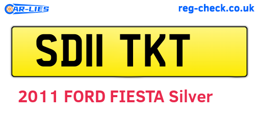 SD11TKT are the vehicle registration plates.