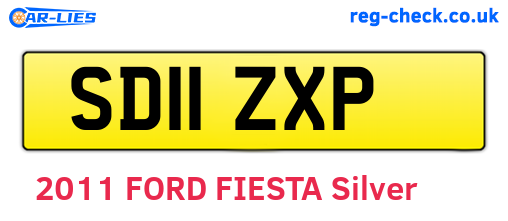 SD11ZXP are the vehicle registration plates.
