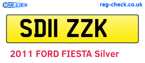 SD11ZZK are the vehicle registration plates.