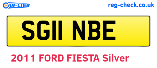 SG11NBE are the vehicle registration plates.