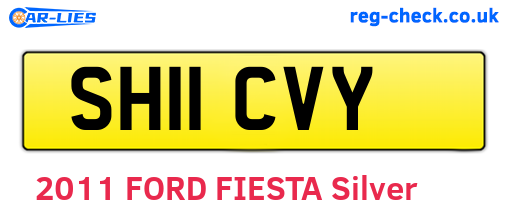 SH11CVY are the vehicle registration plates.