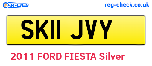 SK11JVY are the vehicle registration plates.