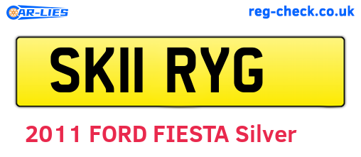 SK11RYG are the vehicle registration plates.