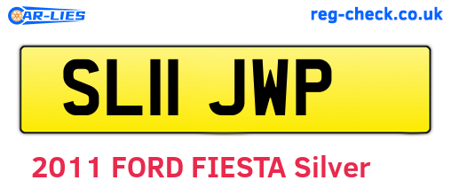 SL11JWP are the vehicle registration plates.