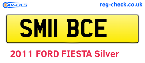 SM11BCE are the vehicle registration plates.