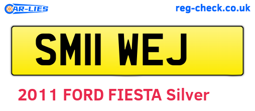 SM11WEJ are the vehicle registration plates.