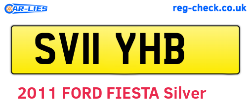 SV11YHB are the vehicle registration plates.